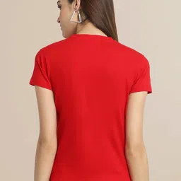 Fabflee Women Pack of 3 Cotton Printed T-shirt image 4