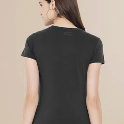 Fabflee Women Pack of 3 Typography Printed Cotton T-shirt image 4