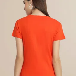 Fabflee Pack Of 3 Women Typography Printed Cotton T-shirts image 4