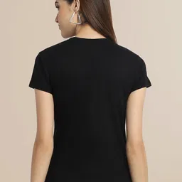 Fabflee Women Pack Of 3 Typography Printed Cotton T-shirt image 4