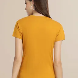 Fabflee Women Pack of 3 Typography Printed Cotton T-shirt image 4