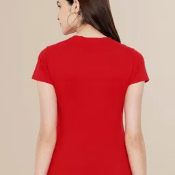 Fabflee Women Pack Of 3  Typography Printed Cotton T-shirts image 4