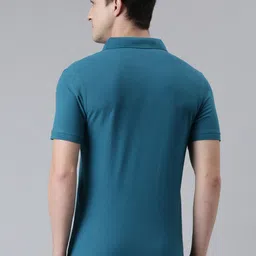 Force NXT Men Solid Super Combed Cotton Polo T-shirt image 2