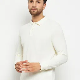 98 Degree North Polo Collar Long Sleeve Cotton Regular T-shirt image 4