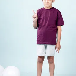 NUSYL Boys Typography Printed Round Neck Cotton Regular Oversized T-shirt image 4