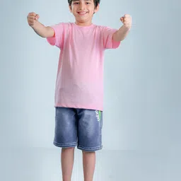 NUSYL Boys Typography Printed Drop-Shoulder Sleeves Oversized T-shirt image 2