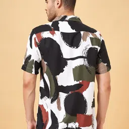 People Slim Fit Abstract Opaque Printed Casual Shirt image 5