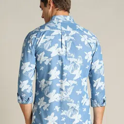 Dockers Floral Printed Button Down Collar Twill Weave Cotton Casual Shirt image 5