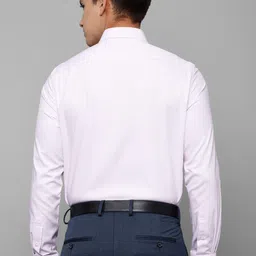 Louis Philippe Permapress Men Slim Fit Micro Checked Wrinkle Free Formal Pure Cotton Shirt image 4