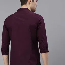 FUBAR Slim Fit Mandarin Collar Casual Shirt image 4