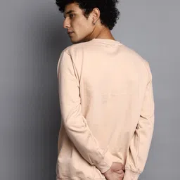 V-Mart Typography Printed Round Neck Spun Fleece Pullover image 4