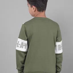 Crimsoune Club Boys Typographic Printed Sweatshirt image 4