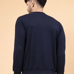 Rigo Typography Printed Ribbed Fleece Pullover Sweatshirt image 4