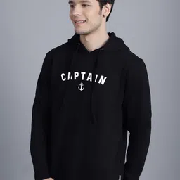 Friskers Typography Printed Hooded Long Sleeves Pullover image 5