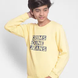 Crimsoune Club Boys Typography Printed Sweatshirt image 4