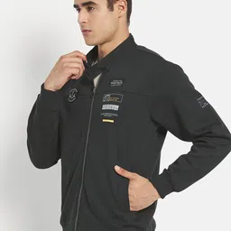 Octave Men Olive Green Printed Sweatshirt image 4