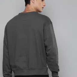 R.Code by The Roadster Life Co. Men Long Sleeve Oversized Pullover image 4