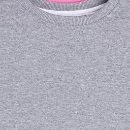 NUSYL Girls Typography Printed Oversized Fleece Sweatshirt image 4