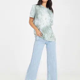 Styli Green Floral Print Top image 3