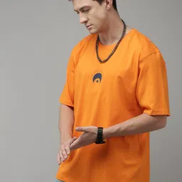 Kryptic Printed Pure Cotton Oversized T-Shirt image 4