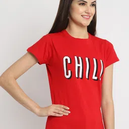 Fabflee Pack Of 3 Typography Printed Cotton T-shirts image 3