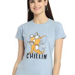 Fabflee Pack Of 4 Graphic Printed Cotton T-shirt image 3