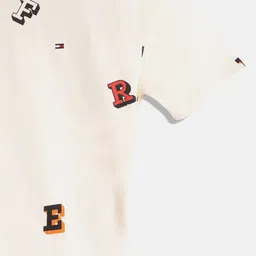Tommy Hilfiger Boys Typography Printed Pure Cotton T-shirt image 4