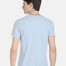 U.S. Polo Assn. Men Slim Fit Round Neck Pure Cotton T-shirt image 4