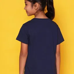 NUSYL Girls Typography Printed  T-shirt image 3