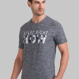 Parx Men Grey Printed T-shirt image 5