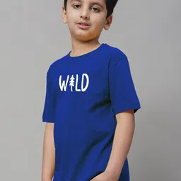 Friskers Boys Typography Printed Pure Cotton T-shirt image 2