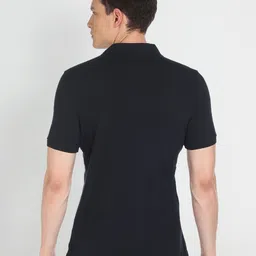 u.s. polo assn. denim co. U S Polo Assn Denim Co Men Navy Blue Polo Collar Applique T-shirt image 4