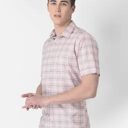 Crimsoune Club Men Slim Fit Tartan Checked Cotton Casual Shirt image 4