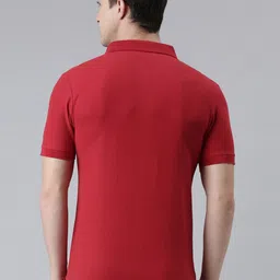 Force NXT Men Solid Super Combed Cotton Polo T-shirt image 5