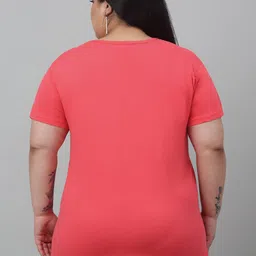 Trend Level Plus Size Round Neck Typography Cotton T-shirt image 5