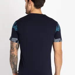 Status Quo Men Typography Printed Pure Cotton Cut Outs T-shirt image 4