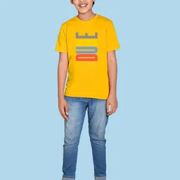 NUSYL Boys Typography Printed Cotton T-shirt image 3