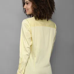 Allen Solly Woman Women Yellow Casual Shirt image 4