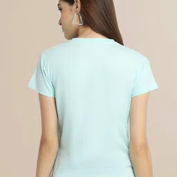 Fabflee Women Pack Of 3  Typography Printed Cotton T-shirts image 5