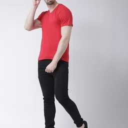 Friskers Pack of 2 V-Neck Slim Fit T-shirt image 5