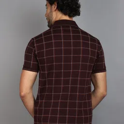 V-Mart Checked Polo Collar Cotton T-shirt image 2