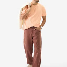 The Souled Store Round Neck Short Sleeves Regular Fit Supima Cotton T-shirt image 5