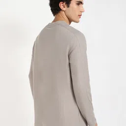 Calvin Klein Jeans Men Solid Round Neck Cotton Oversized T-shirt image 2