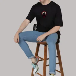 Elibolz Graphic Printed Oversized Cotton T-shirt image 5