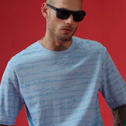 WROGN Printed Round Neck Short Sleeves Regular Fit T-shirt image 5