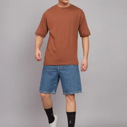 Imsa Moda Typography Printed Oversized Cotton T-shirt image 5