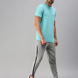 ONN Men Sea Green Solid Cotton T-shirt-image-90
