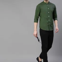 FUBAR Mandarin Collar Slim Fit Casual Shirt image 5