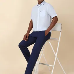 Allen Solly Men Solid Spread Collar Slim Fit Casual Shirt image 5