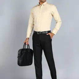 Sam and Jack Smart Spread Collar Chambray Formal Shirt image 5